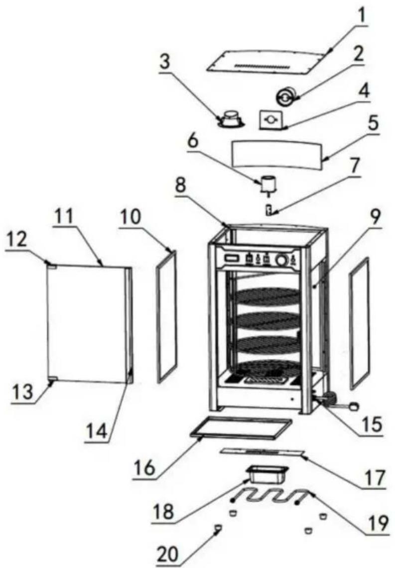 Vevor SC-PS14 - Productstructuurdiagram - 1