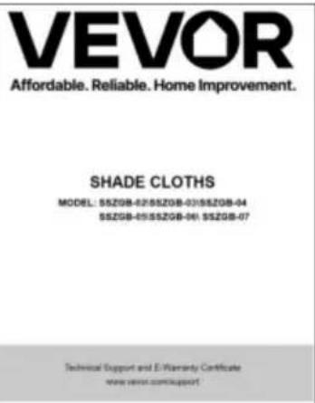 Vevor SSZGB-06 - ACCESSORY LIST - 3