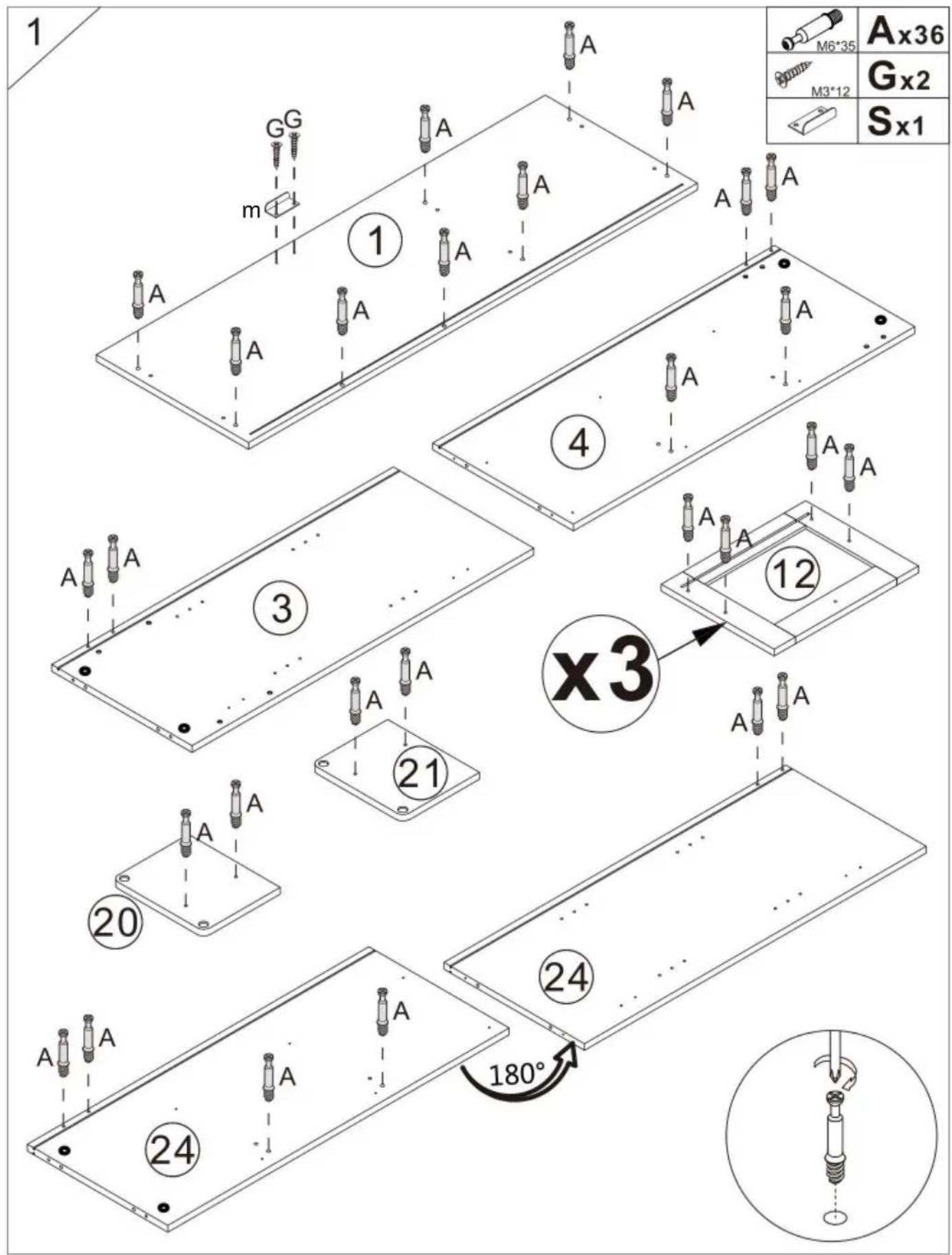 Vevor SR221265 - Cam Lock Fastening System - 1
