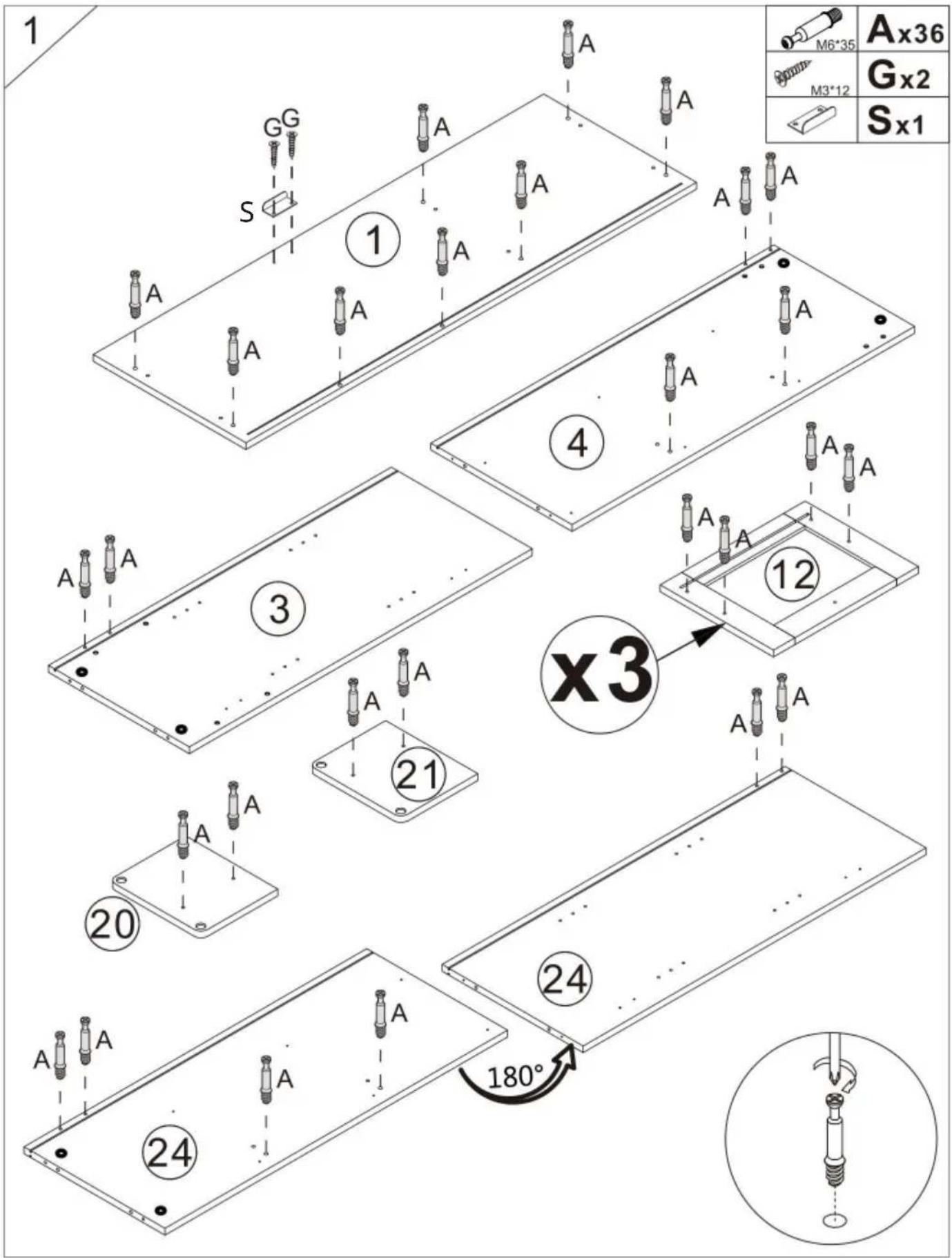 Vevor SR221265 - Cam Lock Fastening System - 1