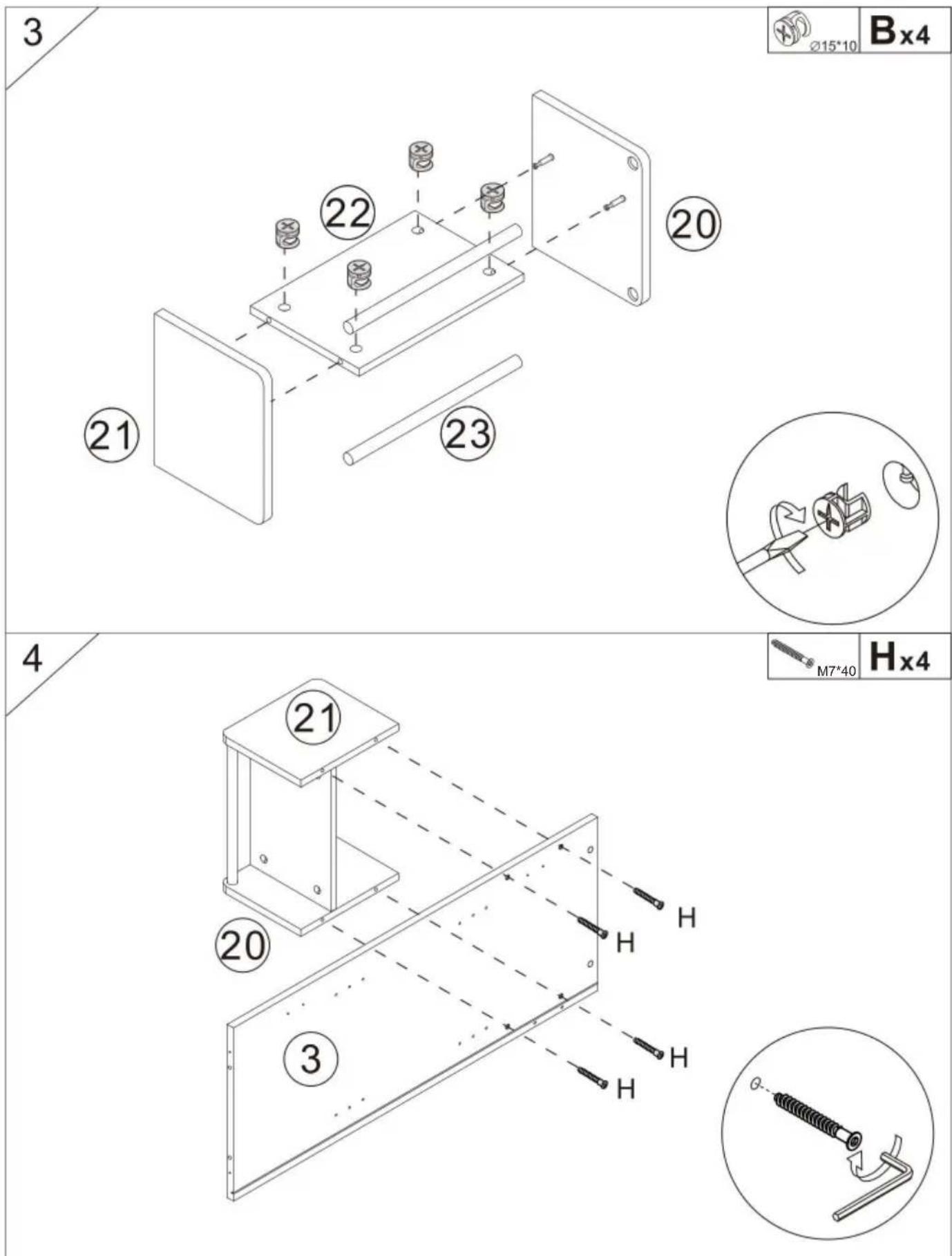 Vevor SR221265 - Cam Lock Fastening System - 9