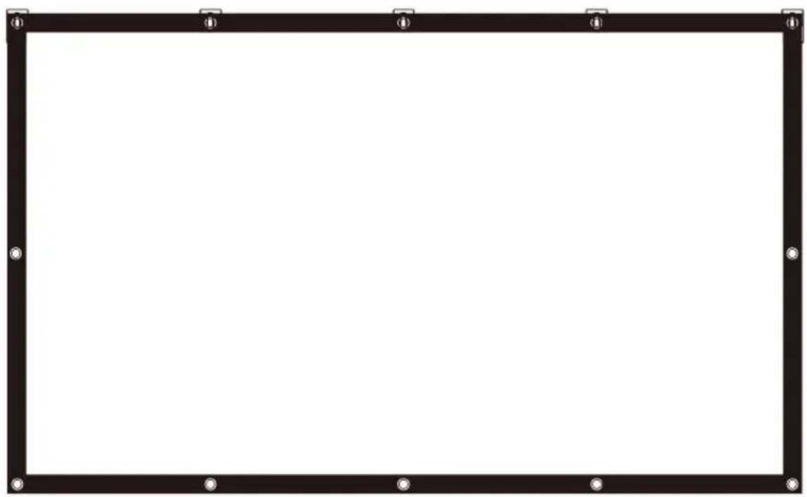 Vevor SS120 - WALL MOUNTED PROJECTION SCREEN - 1