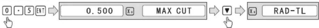 Vevor SNS-3V-YE161838 - Input Feed step (MAX\_CUT); - 1