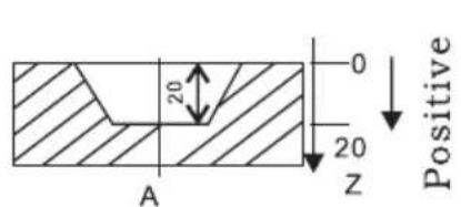 Vevor SNS-3V-YE161838 - Example 1: positive direction machining ; - 1