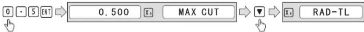 Vevor SNS-3V-YE161838 - Input Feed step (MAX\_CUT); - 1