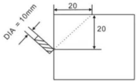 Vevor SNS-3V-YE161838 - Example 2 for the oblique XZ or YZ place: - 2