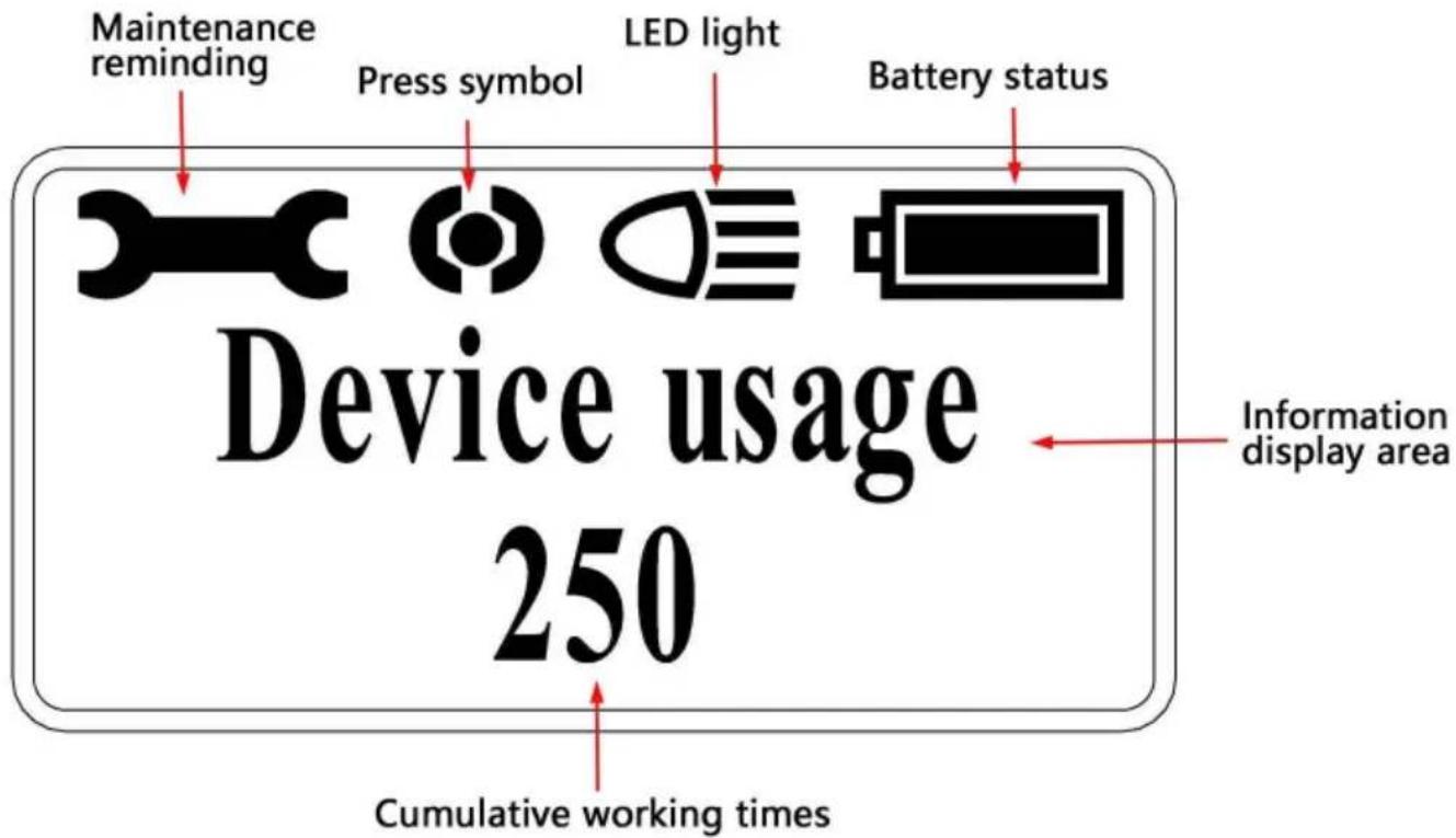 Vevor SL-1930 - Descrizione dell'interfaccia del display OLED: - 1