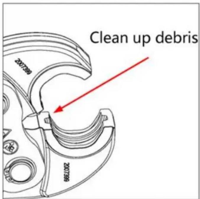 Vevor SL-1930 - Jaw cleaning and maintenance - 2