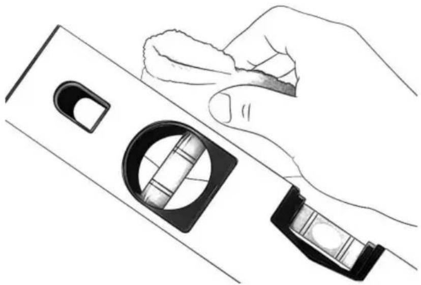Vevor SP-C6 - Pulire sia la livella sia l'oggetto prima di effettuare la lettura. - 1