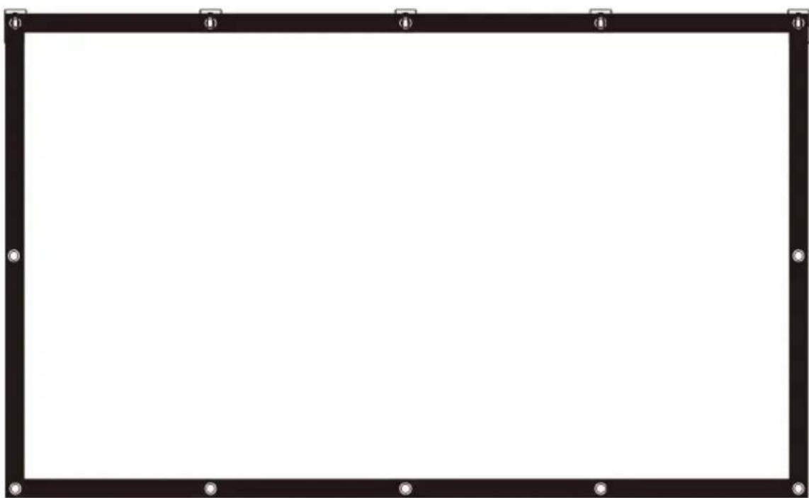 Vevor SS150 - WALL MOUNTED PROJECTION SCREEN - 1