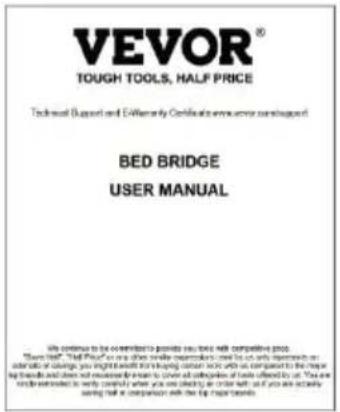 Vevor SM-BB03 - PACKING LIST - 4