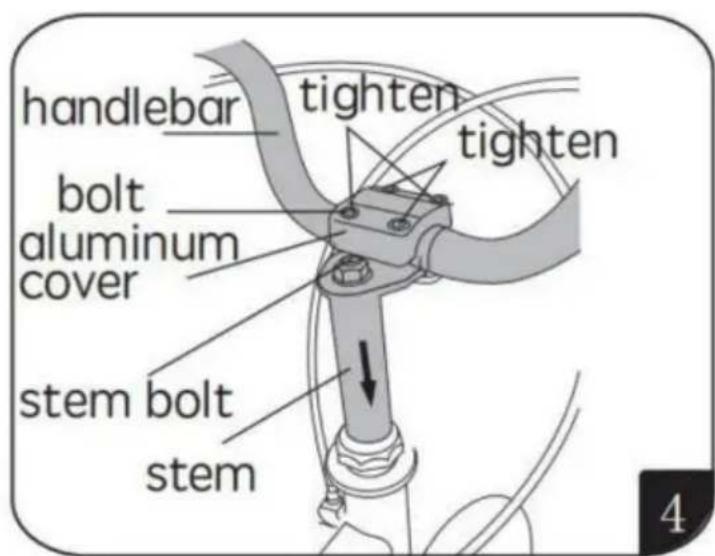 Vevor TQ1401 - Framhjulsinstallation (fig. 3) - 2