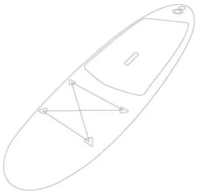 Vevor SUP-320 - PADDEL PLANKE - 1