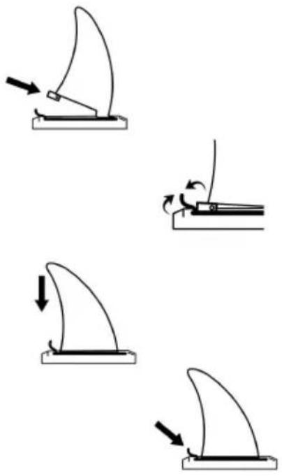 Vevor SUP-320 - Installing Center Detachable Fin - 1