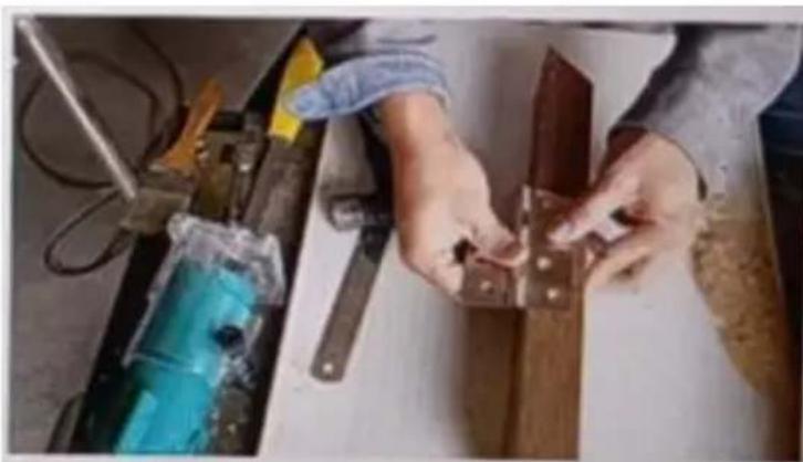 Vevor SXRJL-2303 - Install the hinge: - 8