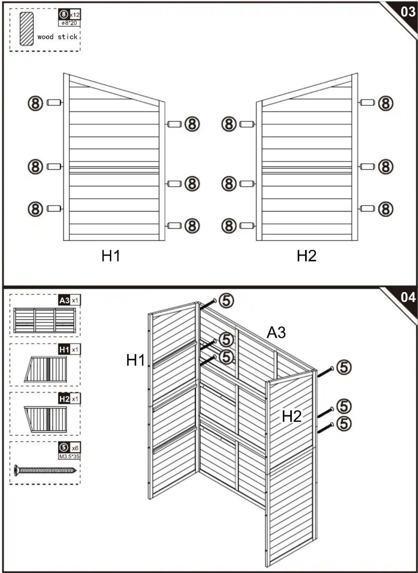 Vevor TY-OP2419 - ASSEMBLY GUIDE - 1