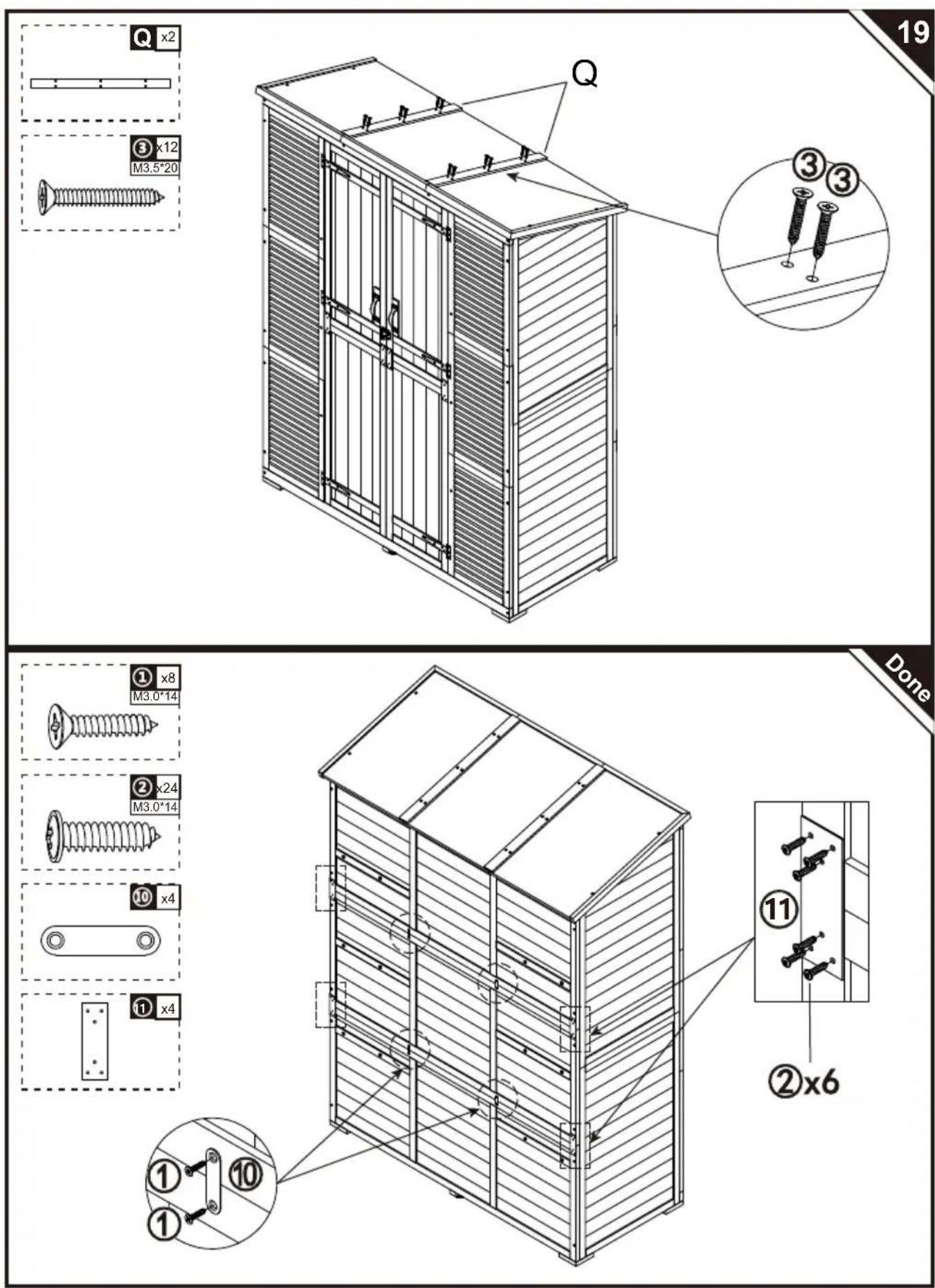 Vevor TY-OP2419 - ASSEMBLY GUIDE - 1