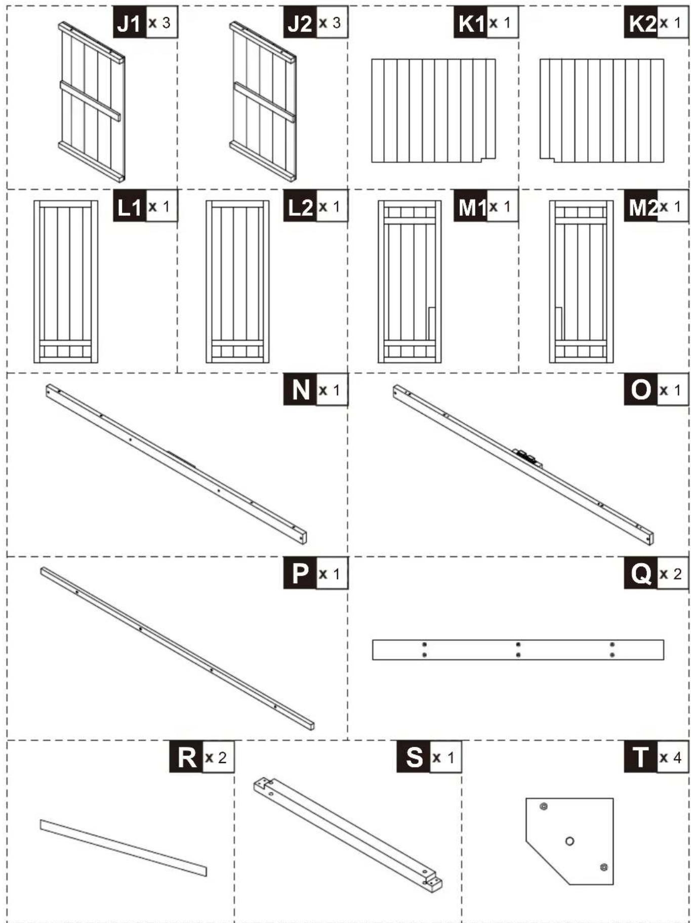 Vevor TY-OP2419 - PART LIST - 1