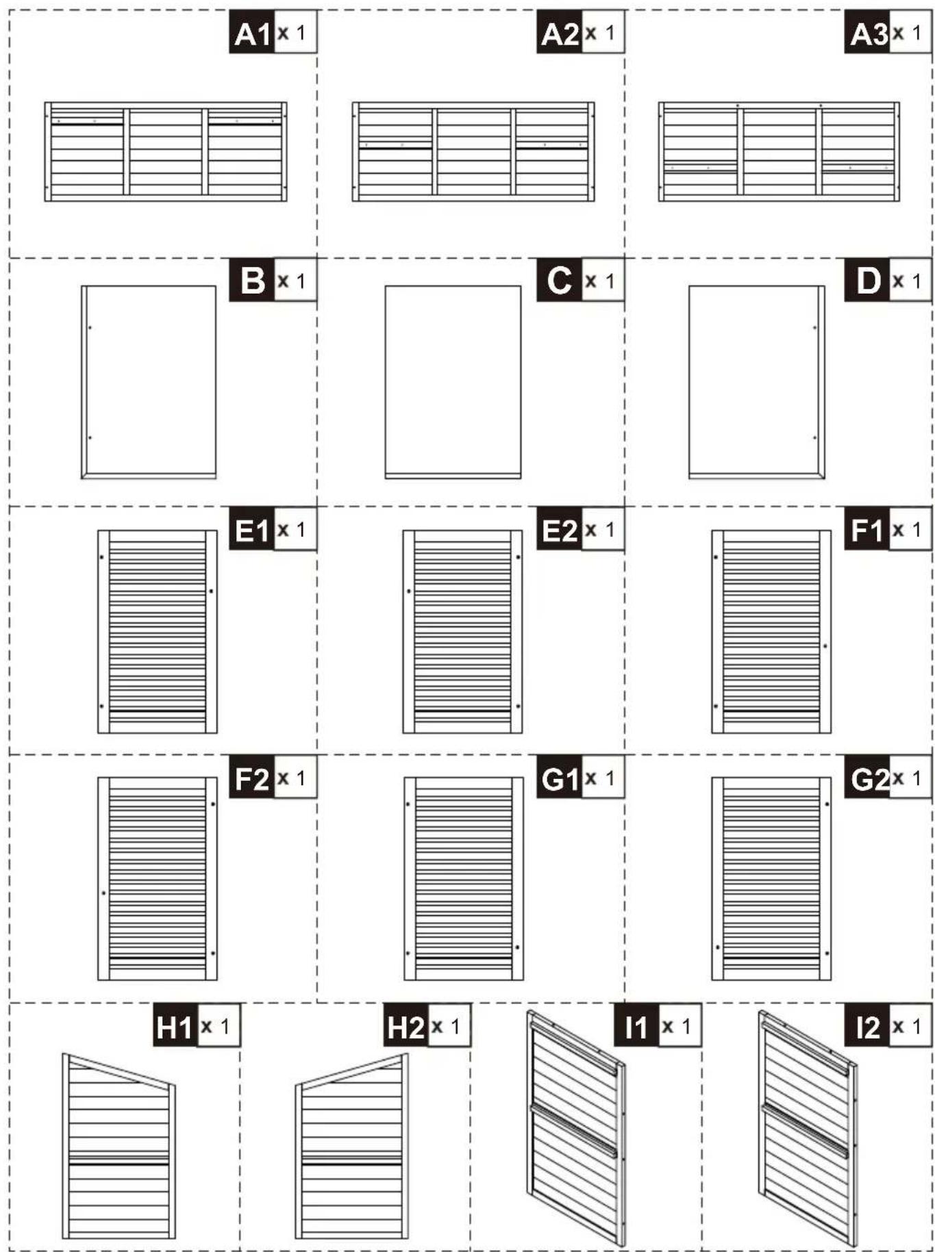 Vevor TY-OP2419 - PART LIST - 1