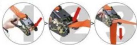 Vevor PR-010-50 - • HOW TO USE THE RATCHET LINE? - 1