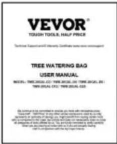 Vevor TWB-20GAL-D3 - SPARA DENNA MANUAL - 2