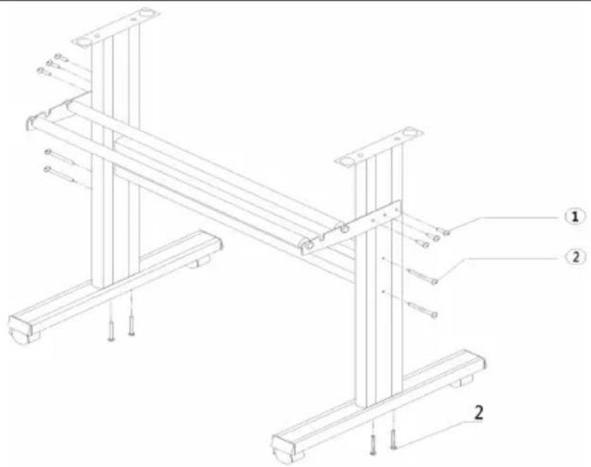 Vevor SK-720L - BRACKET ASSEMBLY DIAGRAM - 1