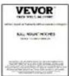 Vevor TK-TC-2 - PARTS LIST - 4