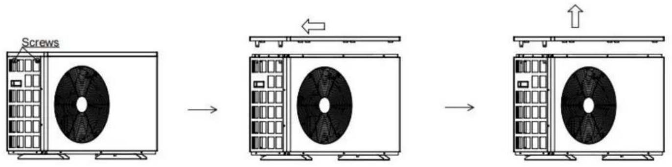 Vevor VBPYCE-70 - Step 2: Remove the top cover - 1