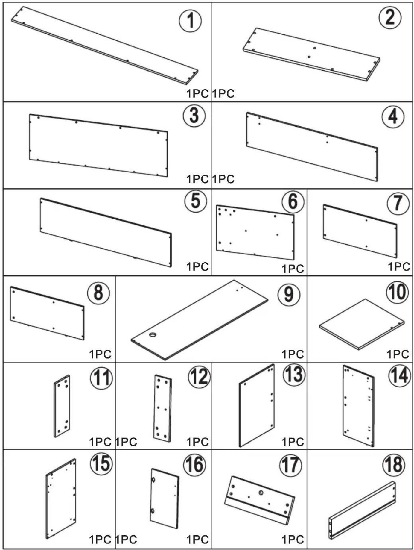 Vevor SS-601 - PARTS LIST - 22