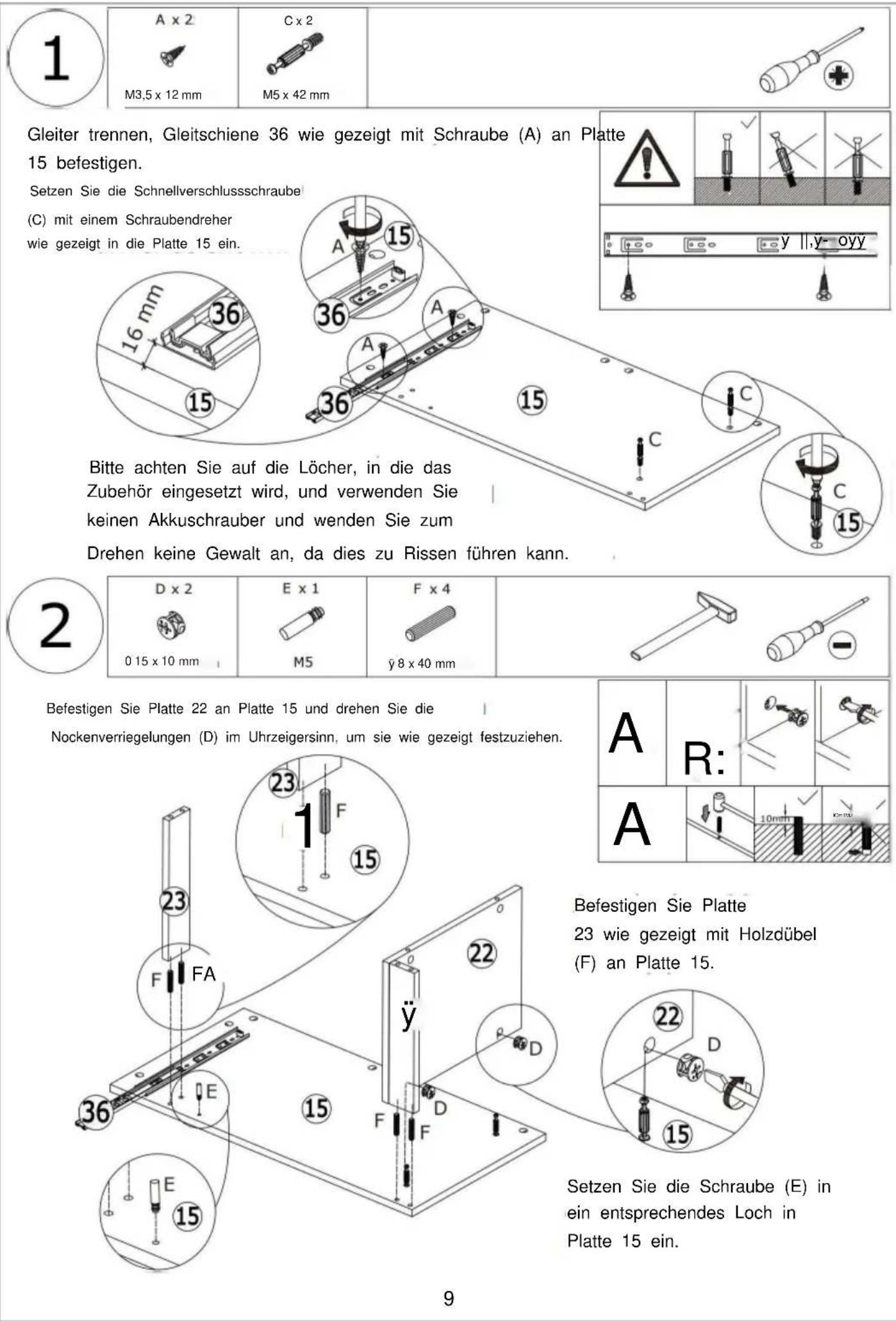 Vevor SS-601 - STEP 1: Extend the slide - 5