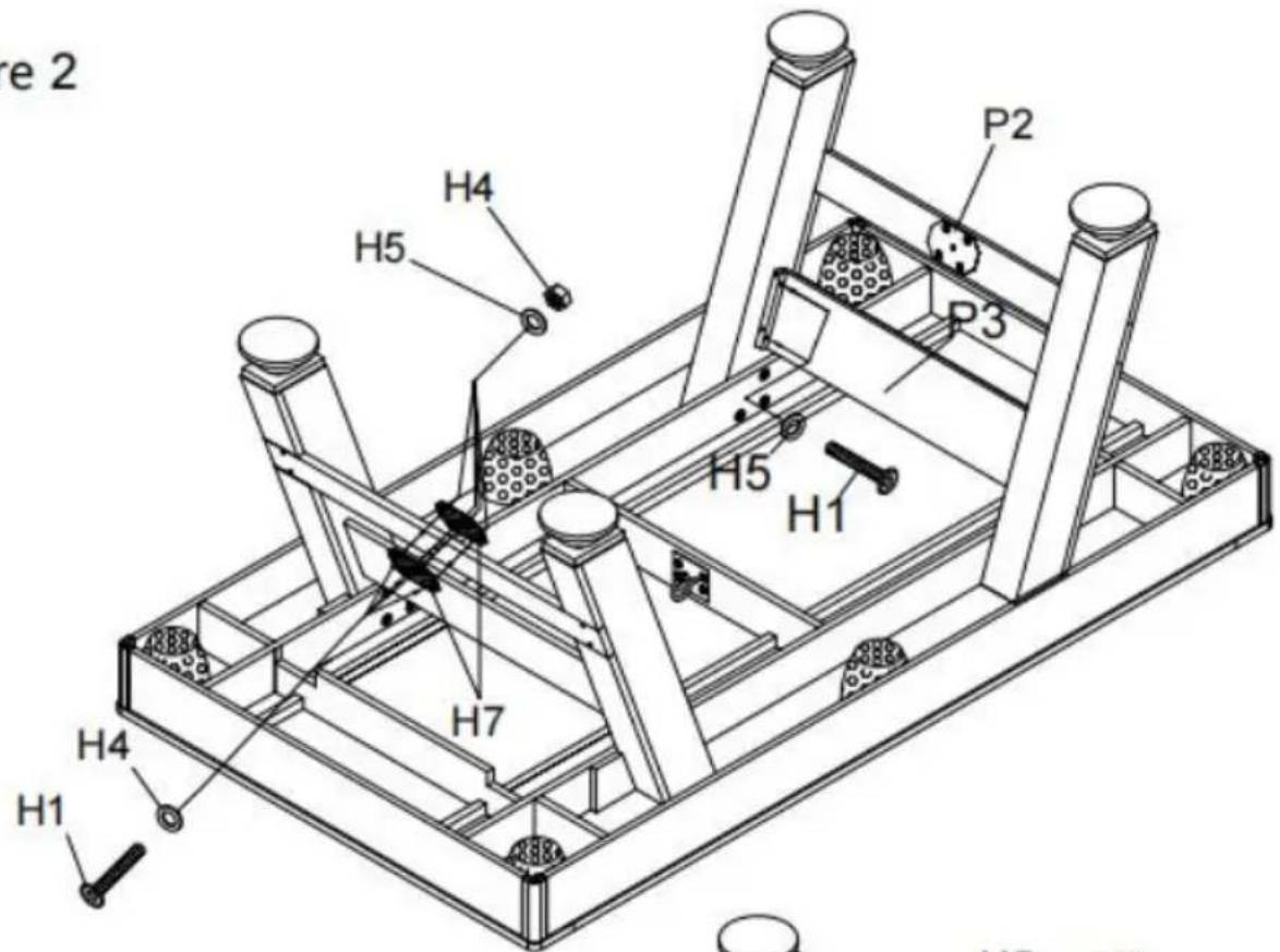 Vevor VP22 - AVERTISSEMENT : DEUX ADULTES NÉCESSAIRES POUR ASSEMBLER LA TABLE DE BILLARD - 1
