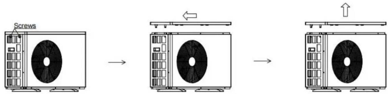 Vevor VBPYCE-110 - Step 2: Remove the top cover - 1