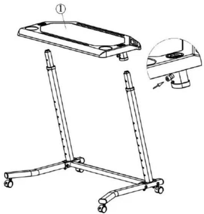 Vevor TY-DNJ003 - Step 5: Install the tabletop. - 1