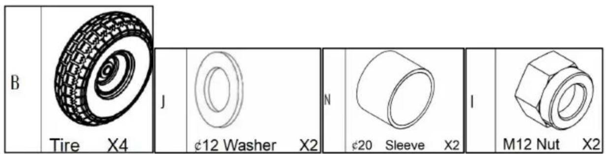 Vevor TC4502F - PARTS LIST - 29