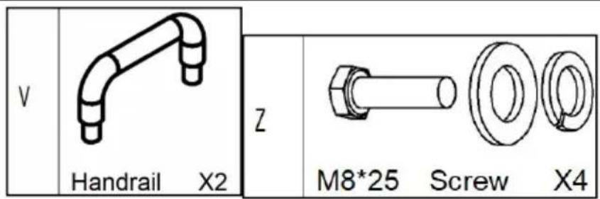 Vevor TC4502F - PARTS LIST - 43