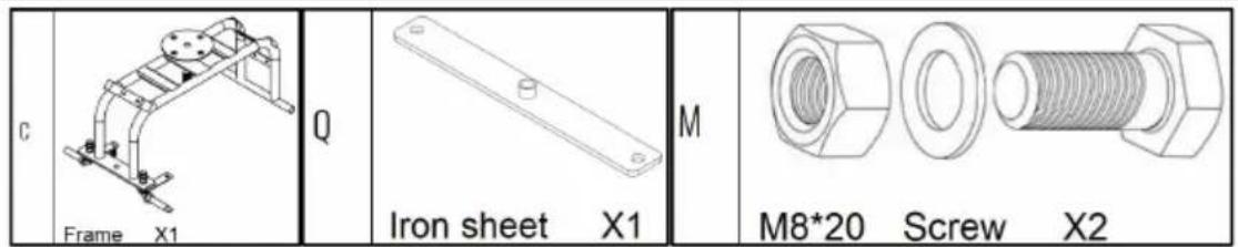 Vevor TC4502F - ASSEMBLY STEP - 1