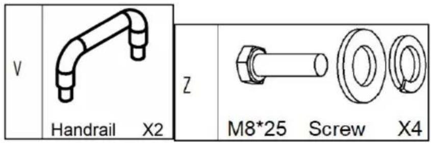 Vevor TC4502F - PARTS LIST - 43