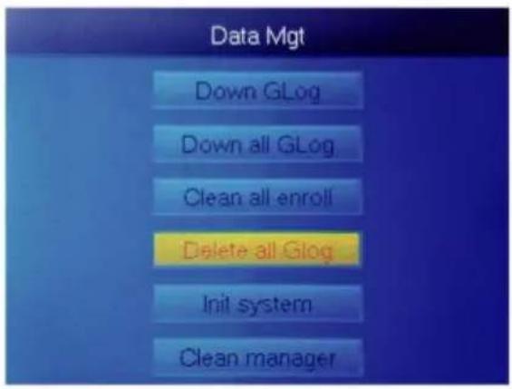Vevor TM1000 - 6.COMMENT SUPPRIMER TOUS LES DOSSIERS DE PRÉSENCE - 2