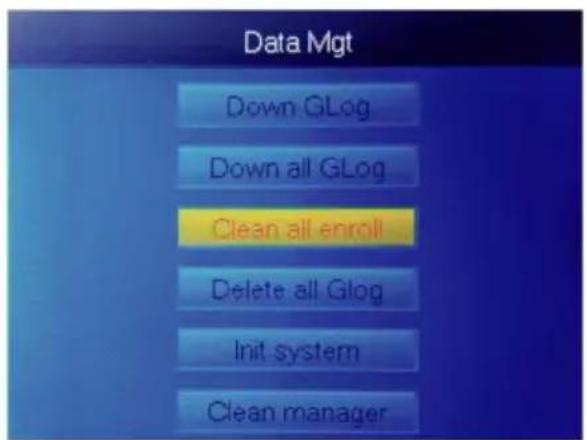 Vevor TM1000 - 5.HOW TO DELETE ALL USERS - 2