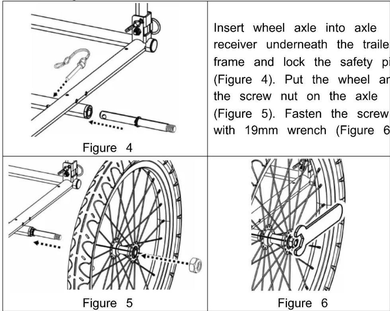 Vevor TS810 - Attaching the Wheels - 1