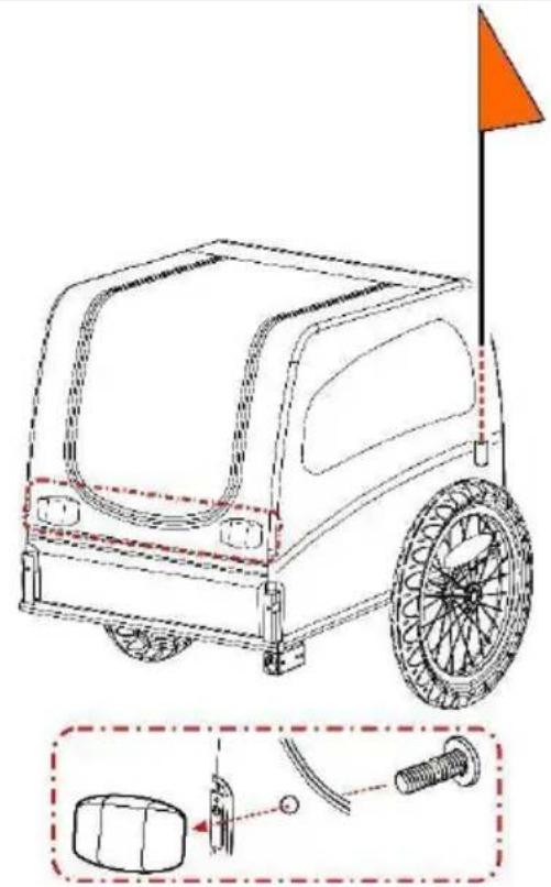 Vevor TS810 - Attaccare la bandiera - 1