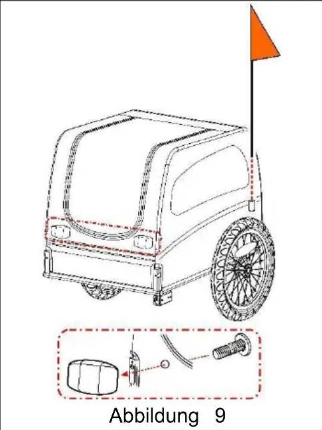 Vevor TS810 - Anbringen der Flagge - 1