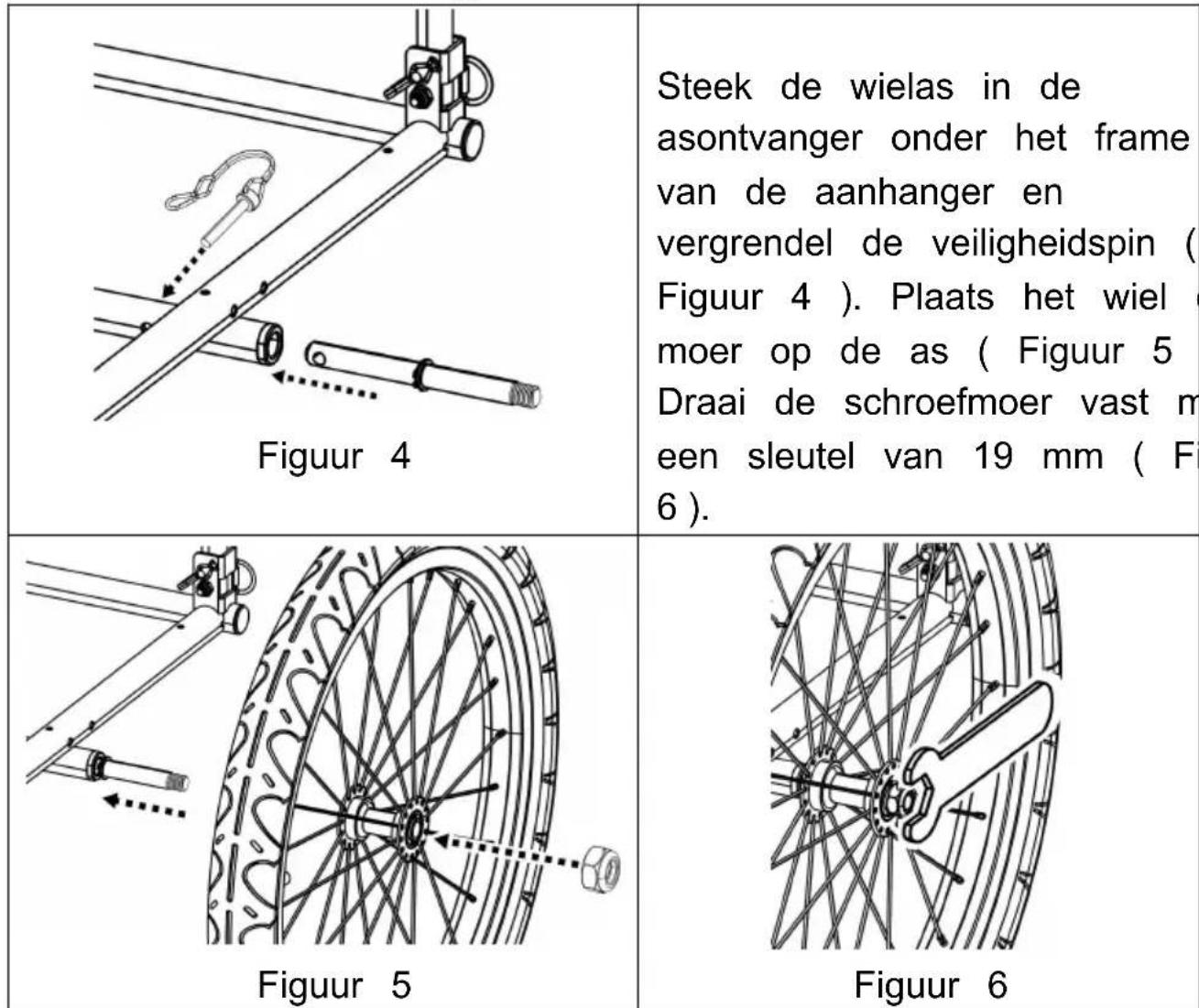 Vevor TS810 - DeWIelen bevestigen - 1