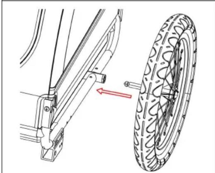 Vevor TS815 - Attaching the Wheels - 1