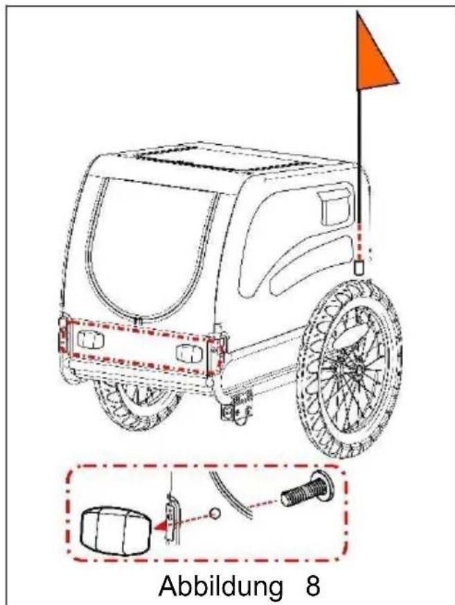 Vevor TS815 - Anbringen der Flagge - 1