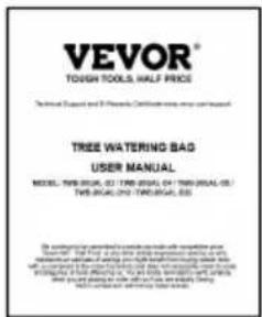 Vevor TWB-20GAL-D4 - PARTS LIST - 2