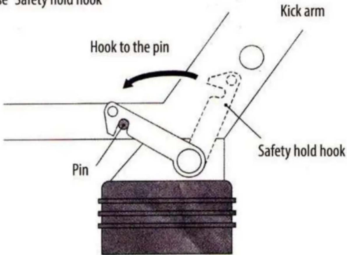 Vevor TD-059-02 - How to use "Safety hold hook" - 1