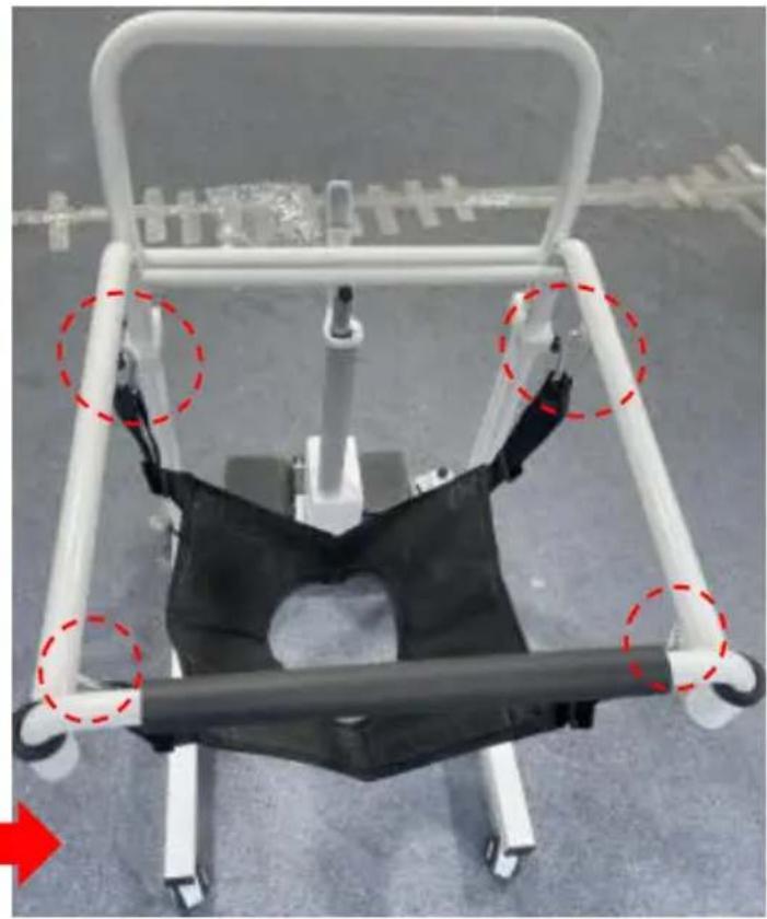 Vevor XFL-QX-YW02 - Note: Keep the nut facing outwa - 2