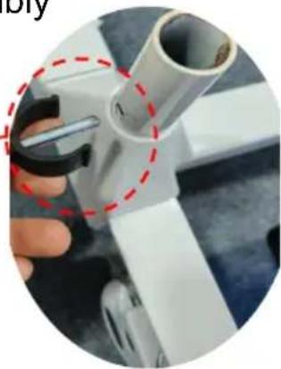 Vevor XFL-QX-YW02 - Pre-unplug the latch on the frame assembly - 2