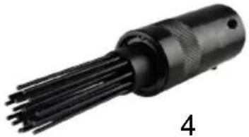 Vevor WFH-1046 - Schritt 4. Befestigen Sie die Montagehülse des Air Needle Scaler sicher an Maschine und ziehen Sie die Schraube mit einem Inbusschlüssel fest. - 6
